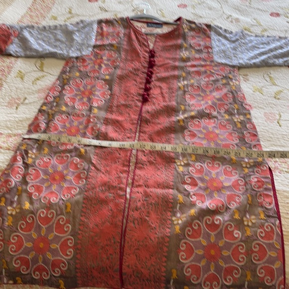 Sana Safinaz Pakistani Indian front open shirt with embroidery. kurta / kameez. - Picture 13 of 14